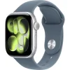Apple Watch Series 11 GPS, 42mm Silver Aluminum Case with Anchor Blue Sport Band - S/M
